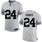 NCAA Ohio State Buckeyes Men's #24 Malik Hooker Gray Nike Football College Jersey VJN3745TS